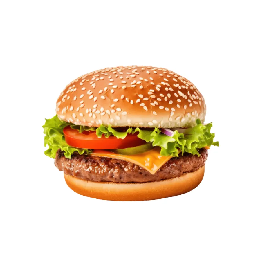 Grilled Meat Burger Meal